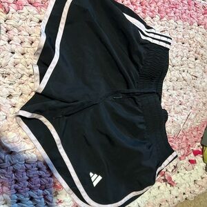 adidas Black and Pink Athletic Shorts